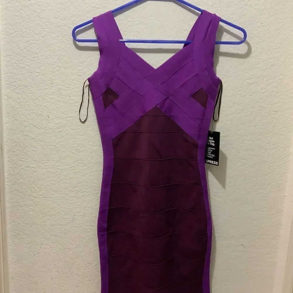 NWT Express Bodycon dress XSmall D8